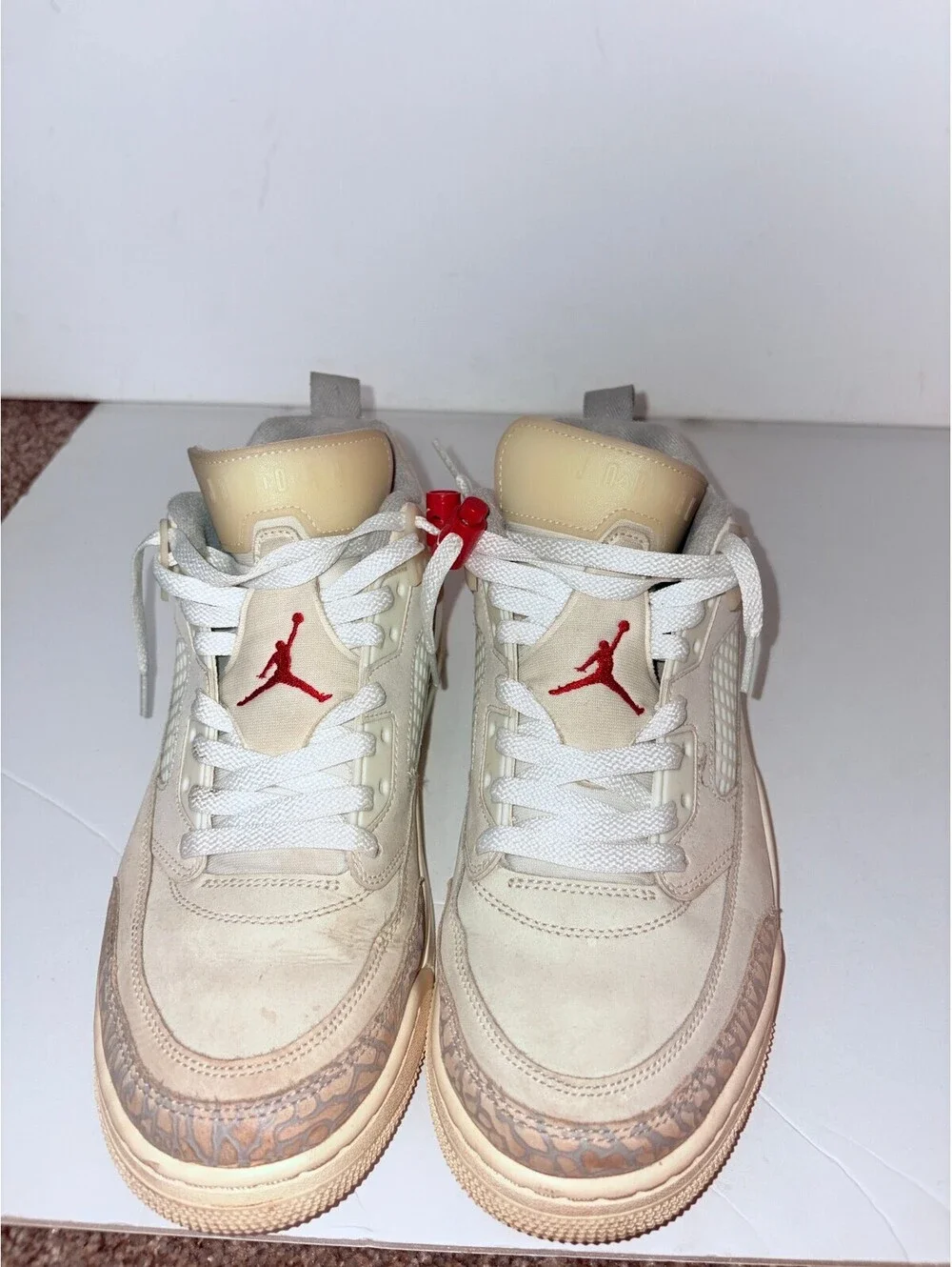 Jordan cream low top sneakers